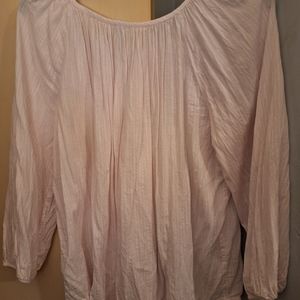 Womens sheer xl shirt seersucker style